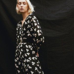 Women's The Kooples Black Asymmetrical Dress